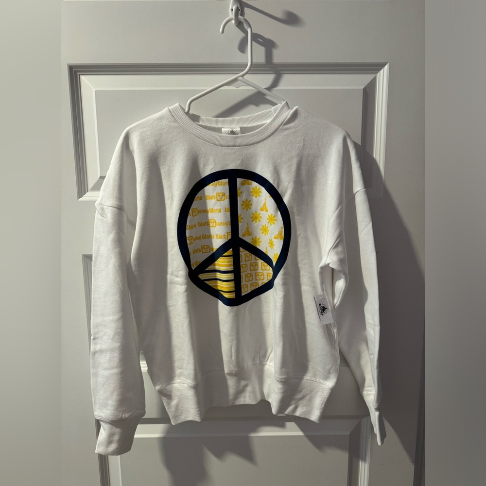 Disney Parks Peace Sign Walt Disney World Pullover Sweater